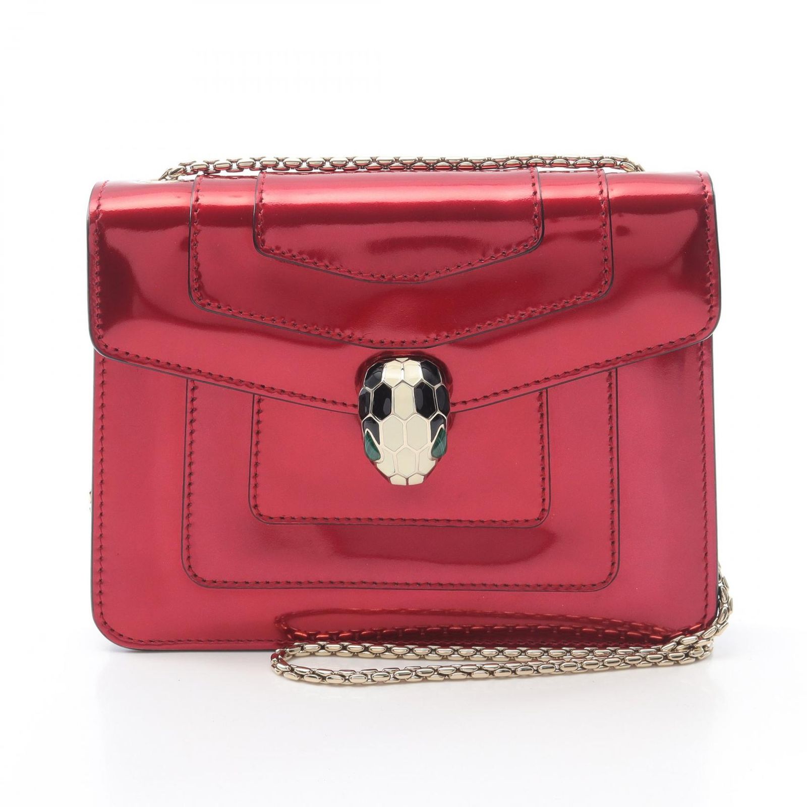 ブルガリ BVLGARI ショルダーバッグ セルペンティ フォーエバー レッド