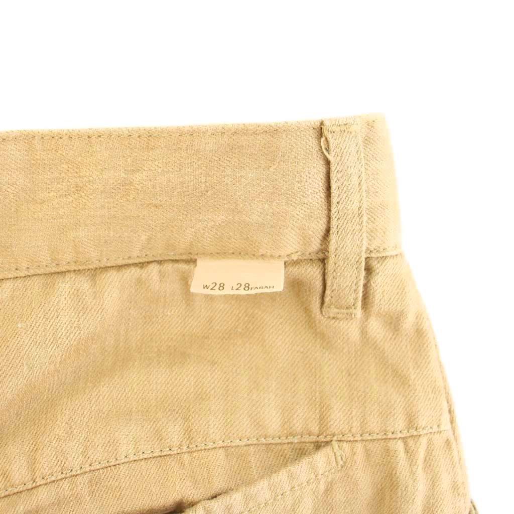 リネンデニム ワイドパンツ