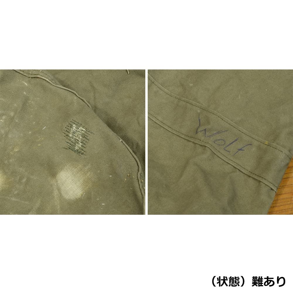 ドイツ軍放出品 ダッフルバッグ OD キャンバス生地 [ 可 ]