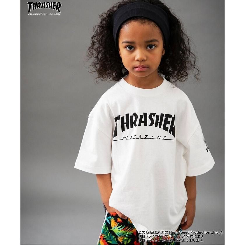 スラッシャーマガジン　ティーシャツ THRASHER tシャツ MAG LOGO RAGLAN 3/4 SLEEVE T-SHIRTS