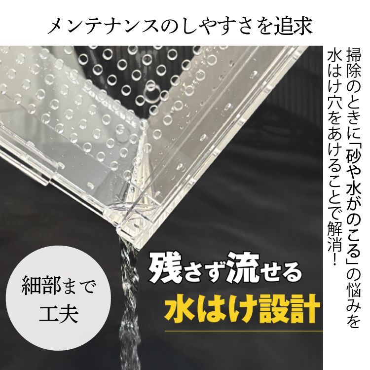 爬虫類ケージ アクリルケージ TOP-AC-SV04【アクリル4mm】20×20