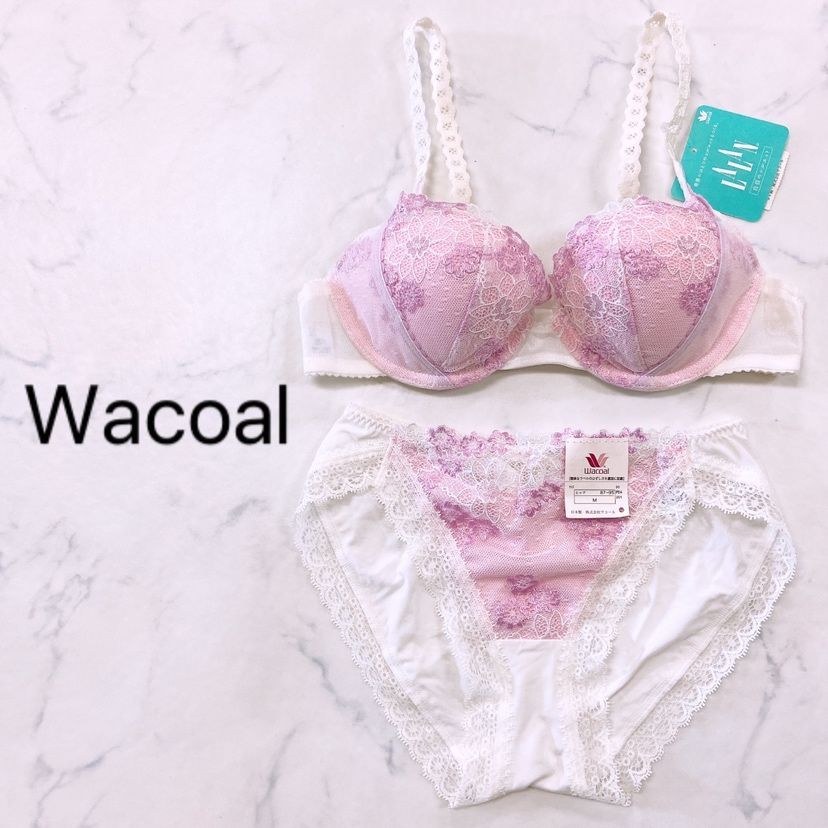 新品タグ付き】Wacoal ワコール ブラジャー B70 ショーツ M