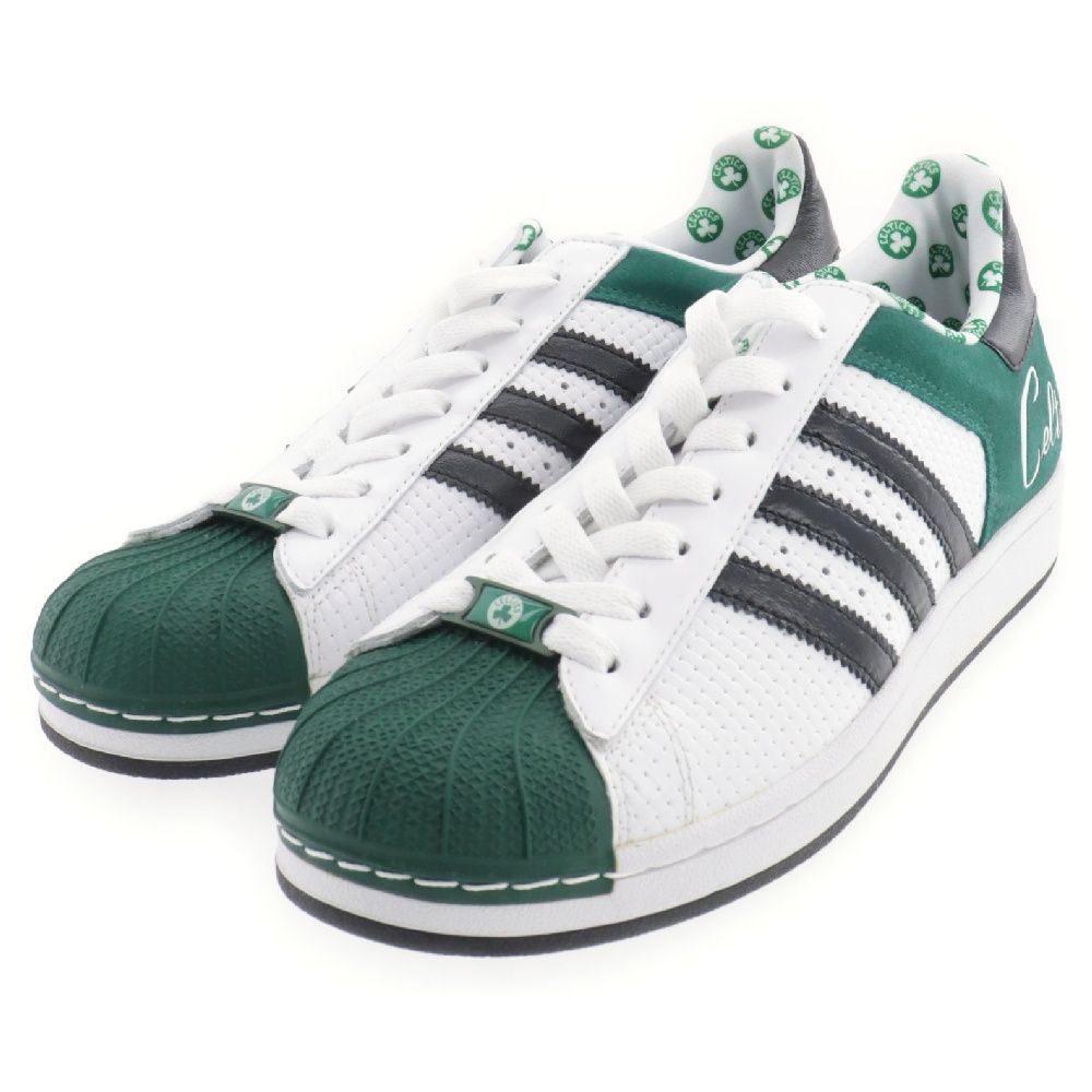 adidas (アディダス) superstar boston celtics SS1 NBA スーパースター ボストン セルティックス ローカットスニーカー シューズ 014118 ホワイト グリーン US9/27cm