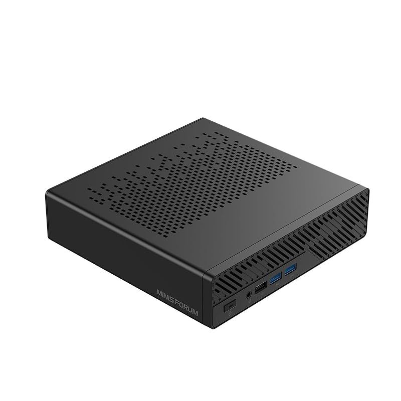 MINISFORUM MS-A1 ミニワークステーション ベアボーンキット、1xUSB4、1xHDMI2.1、DP×1、Wi-Fi 6E、BlueTooth 5.2、2x2.5G LANポート、DDR5-5200スロット、4xPCIe4.0 SSDスロット 1