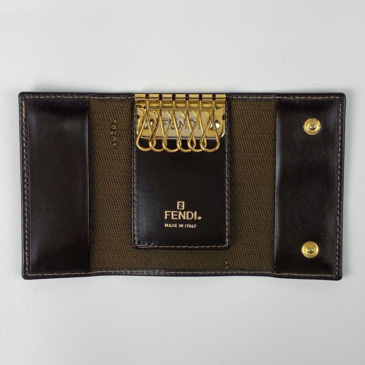 フェンディ ズッカロゴ 6連 キーケース レディース 【中古】