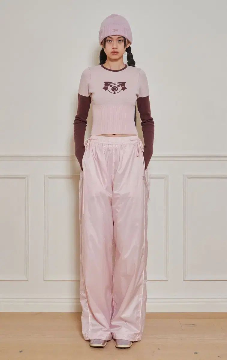 廃盤 ペル ト 起毛 warm-up track pants トラック パンツ ピンク