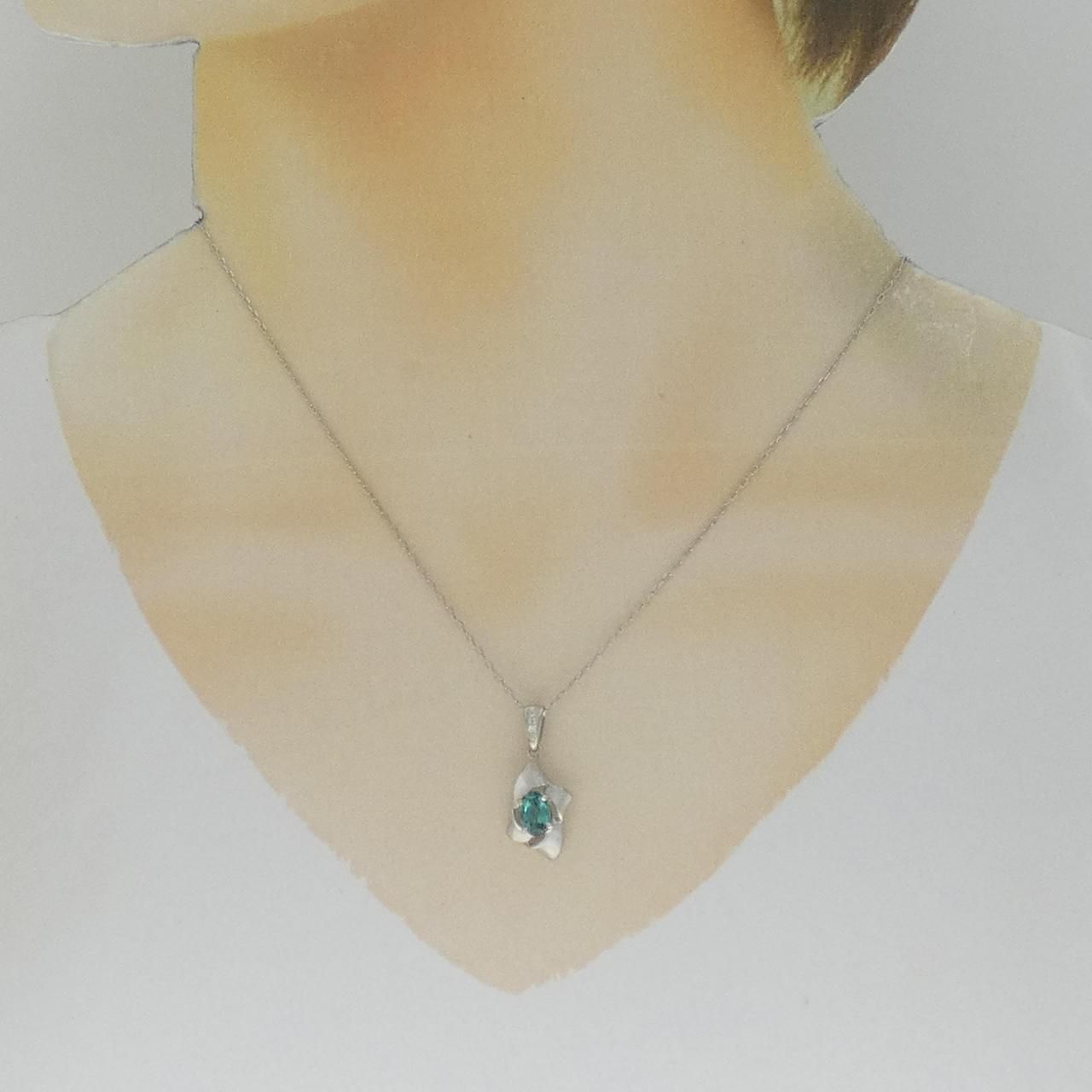 PT900/PT850 トルマリン ネックレス 0.83CT - メルカリ 