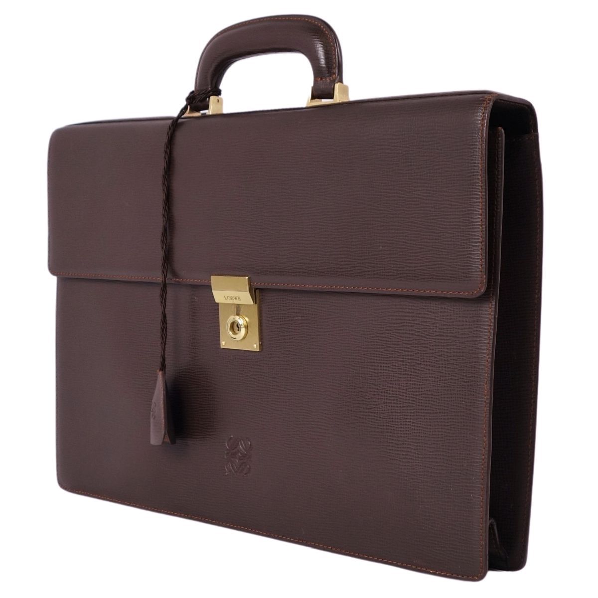 美品 ロエベ LOEWE バッグ ビジネスバッグ ブリーフケース アナグラム