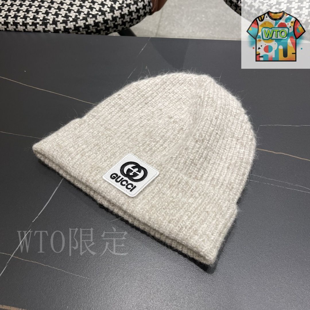 本日限定値下げ！！GUCCI ニット帽 今日WTO】Gucci 耳あたためニット-XZ14 - メルカリ