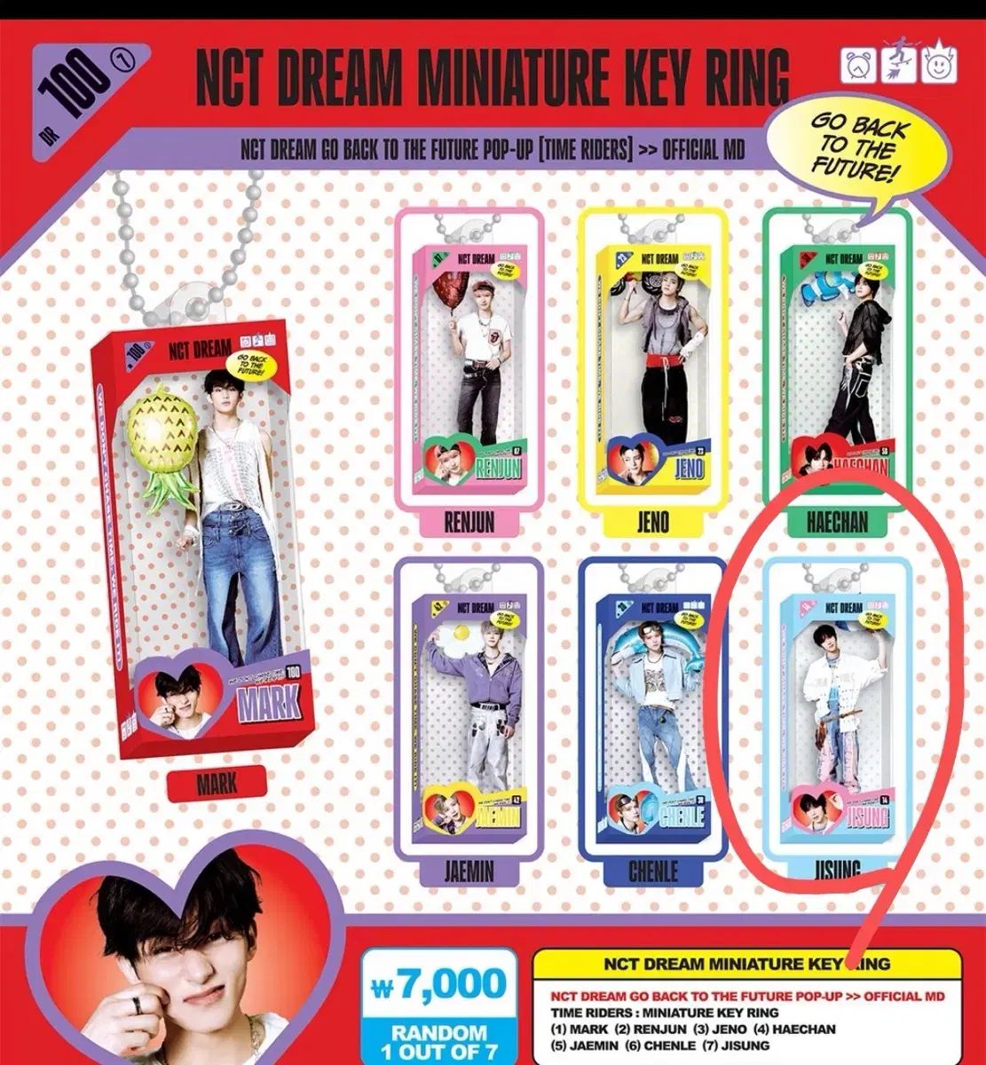 NCT DREAM ポップアップ　チソン　アクスタ NCT DREAM(NCTドリーム・ドリム) ポップアップ ガチャ