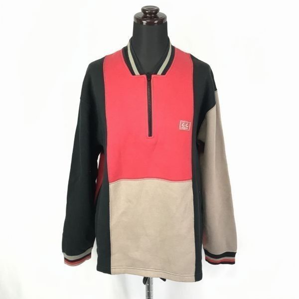 昭和レトロ山本寛斎トレーナー 90sビンテージ☆山本寛斎/CC KANSAI☆カラーパネル/アノラック