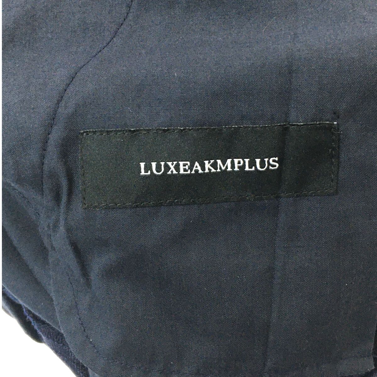 coco 中古 リュクスエイケイエムプラス LUXEAKMPLUS メンズ パンツ M 紺 ネイビー 裏微起毛 秋冬 ストレッチ 中古 メンズ リュクスエイケイエムプラス LUXEAKMPLUS パンツ M