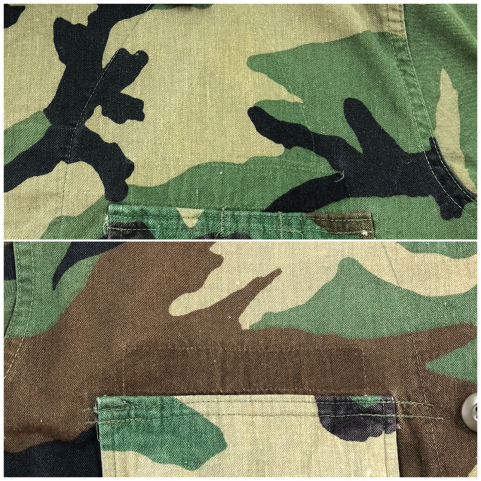 T02441 80's米軍実物ARMYアメリカ古着フィールドジャケット迷彩 米軍実物 アメリカ軍 U.S.ARMY 1981年製 80s カモフラ 迷彩柄