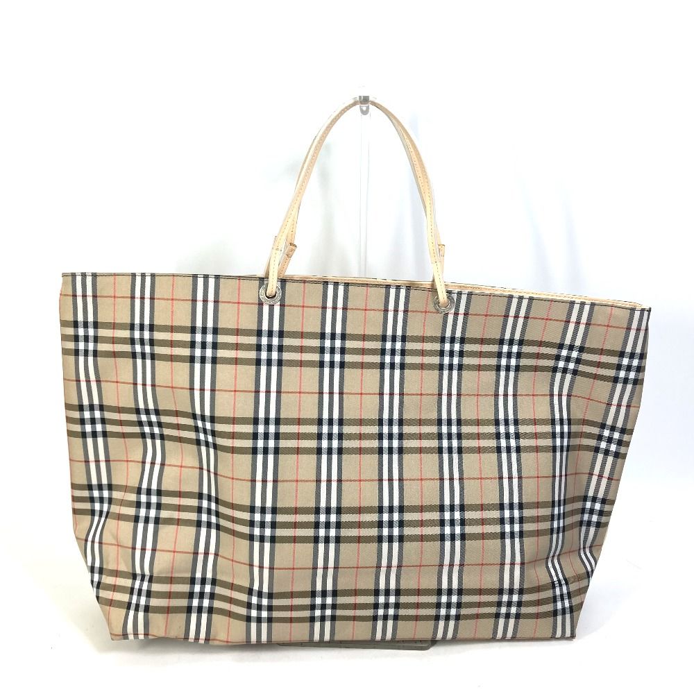 BURBERRY バーバリー トートバッグ ストライプ チェック