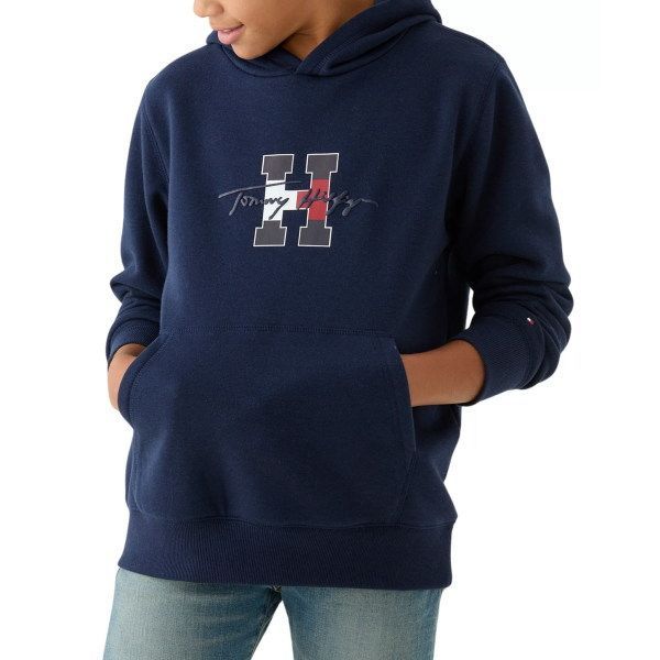 Ｈロゴ裏起毛プルパーカー