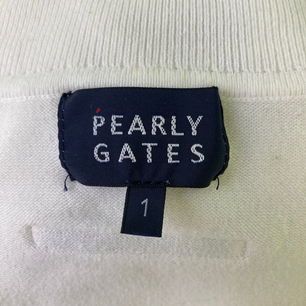 サイズ：1 PEARLY GATES パーリーゲイツ 2023年モデル タートルネック ニットセーター  ホワイト系 [240101489416] ゴルフウェア レディース ストスト サイズ：1 PEARLY GATES パーリーゲイツ 2023年モデル
