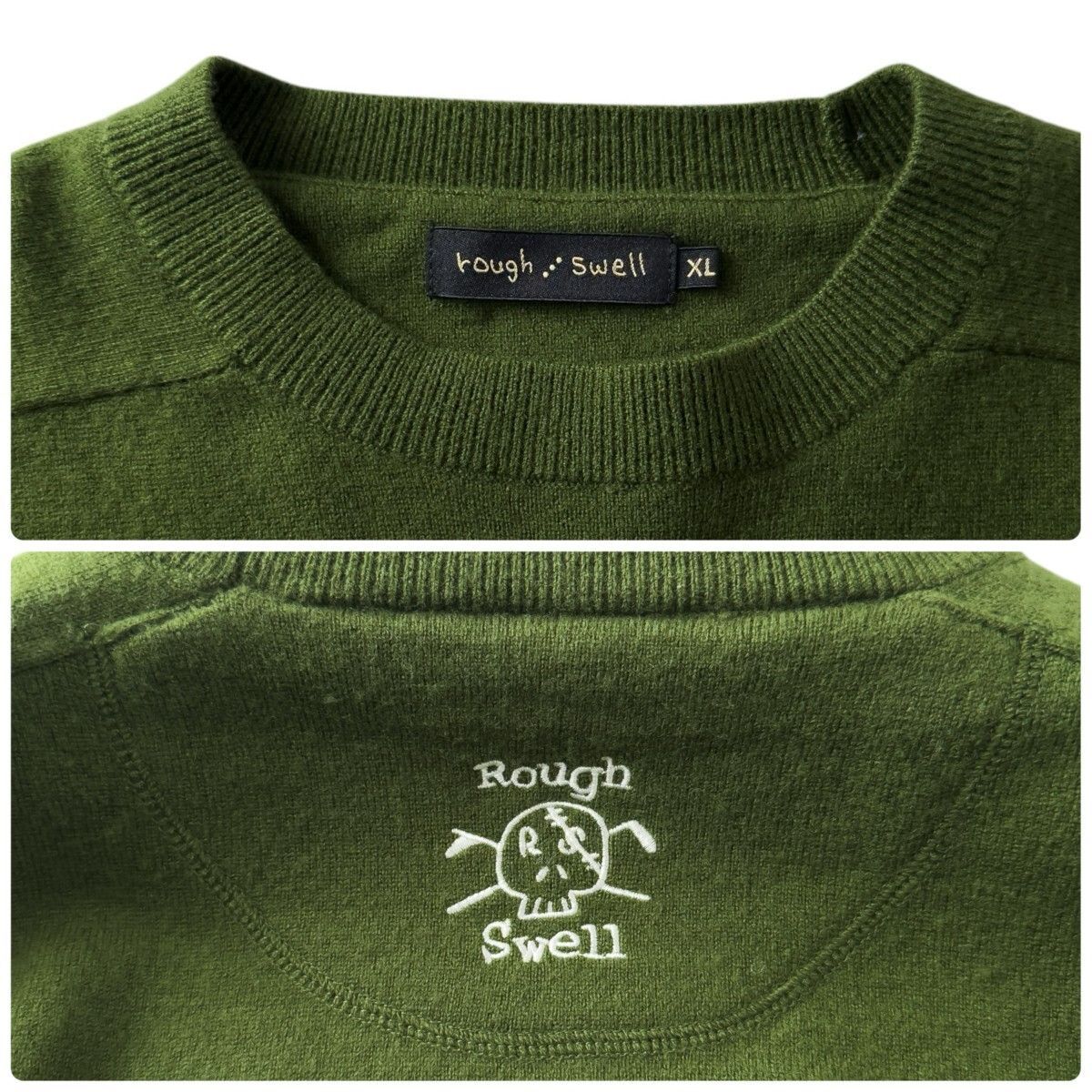 美品ラフアンドスエルゴルフウェア裏地付き暖かウールパンツ ラフ