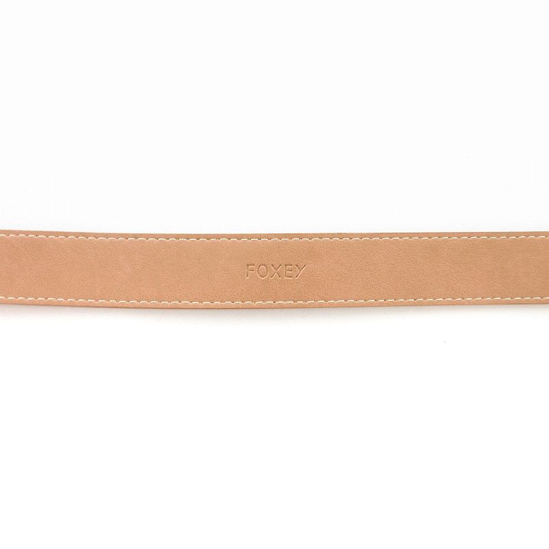 新品タグ付　フォクシー　レザーベルト FOXEY(フォクシー) ベルト - シルバー レザー - メルカリ