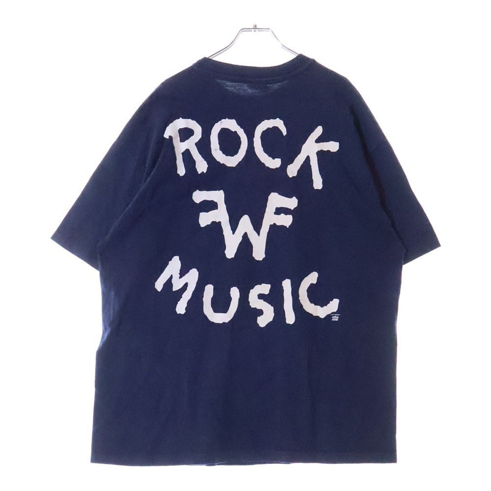 90s weezer/ROCK MUSICネイビー Tシャツ L Vintage 1994 Weezer Rock Music Tee T Shirt Tultex 90's Band
