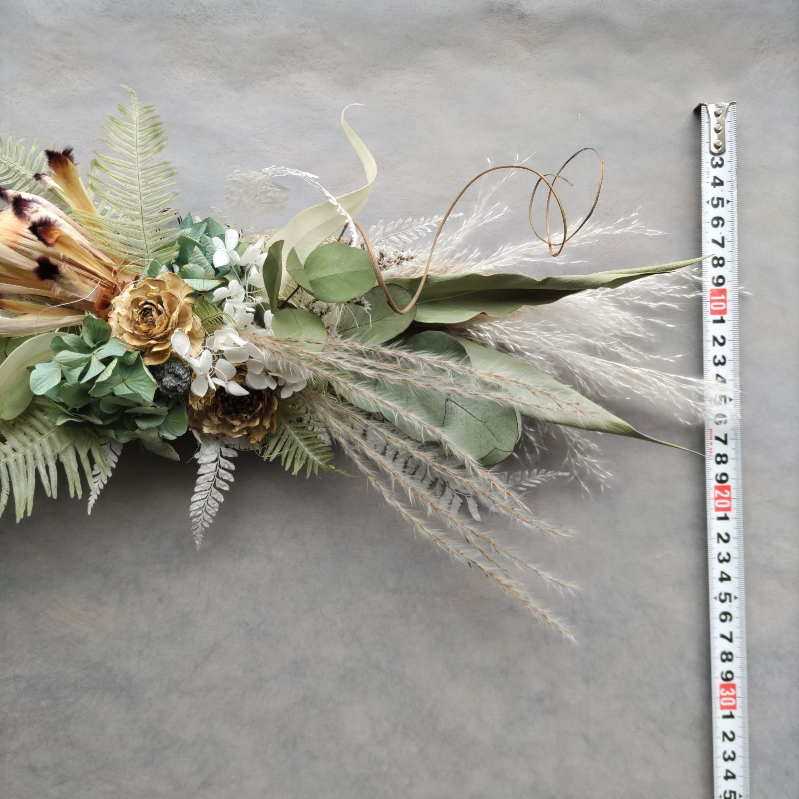 Yuka様お取り置き商品 横長スワッグ ドライフラワー ネイティブ  