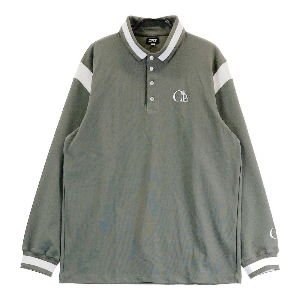 サイズ：4 CPG GOLF シーピージーゴルフ 長袖ポロシャツ カーキ系