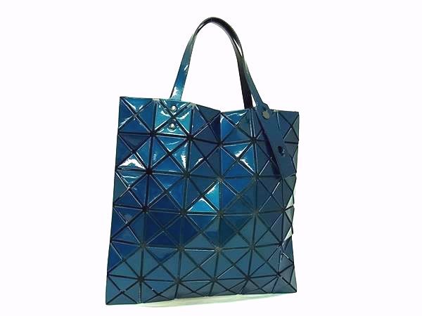 BAO BAO ISSEY MIYAKE バオバオイッセイミヤケ ルーセント PVC ハンドバッグ ショルダーバッグ 肩掛け ブルー系 FN5696