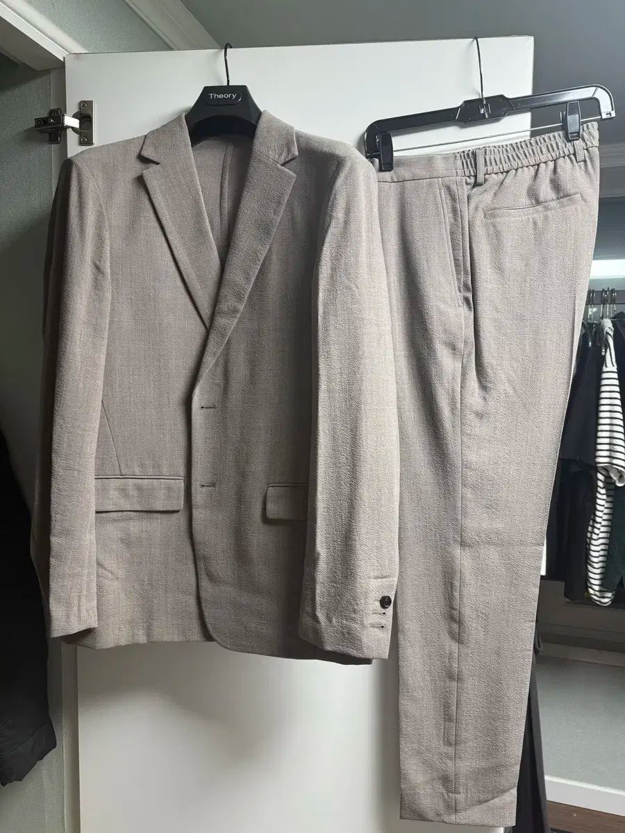 Theory セオリー 24ss サルトリアル シアサッカー セットアップ トップス 42 ボトムス 32