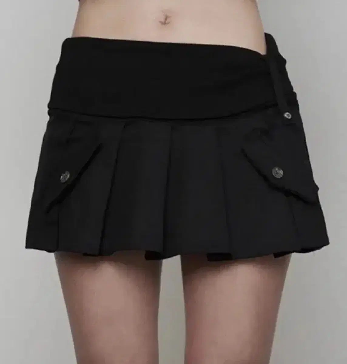 エトオソメ リップ フェイクポケット プリーツ スカート