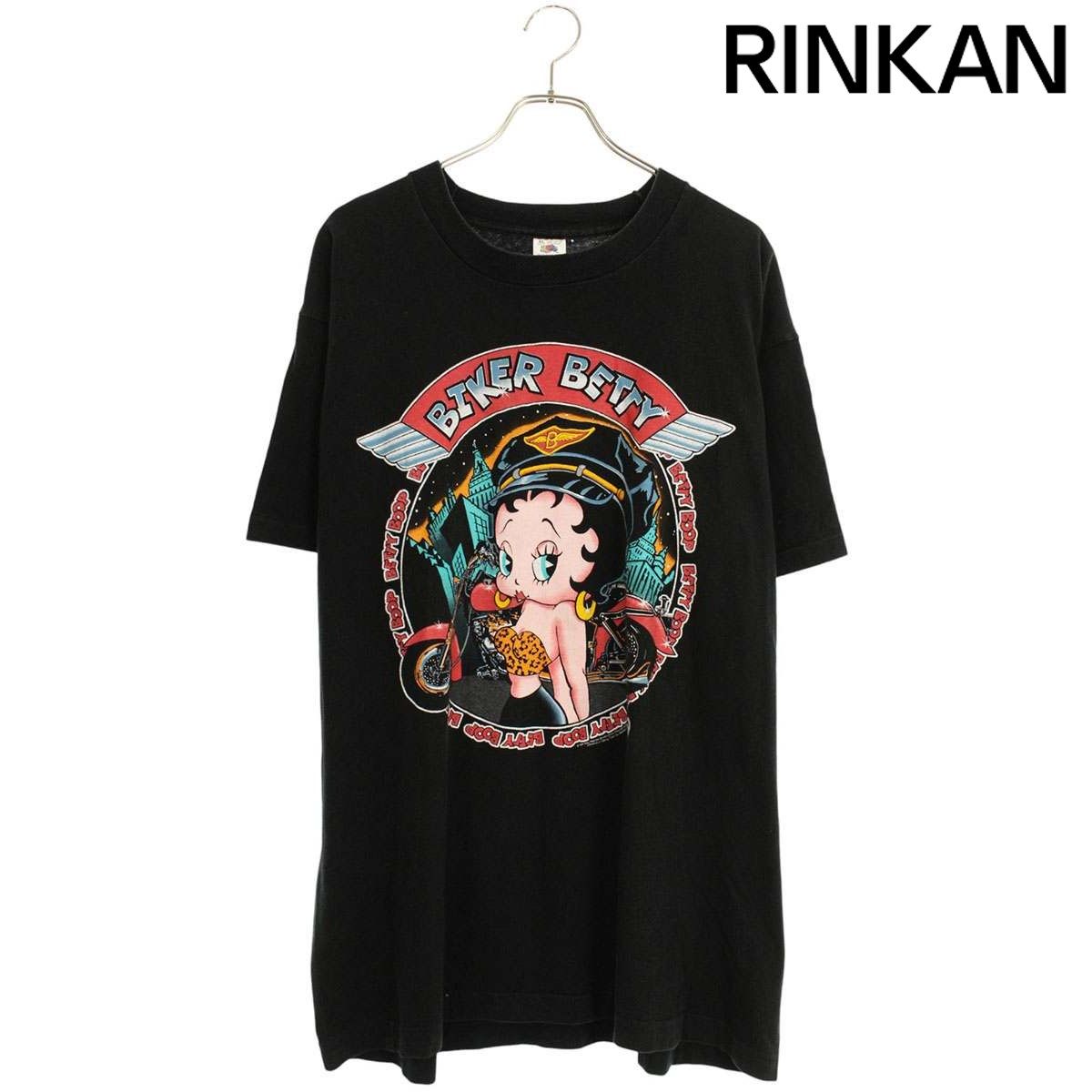 ヴィンテージ Biker Betty Boop ベティブープバイカープリントT