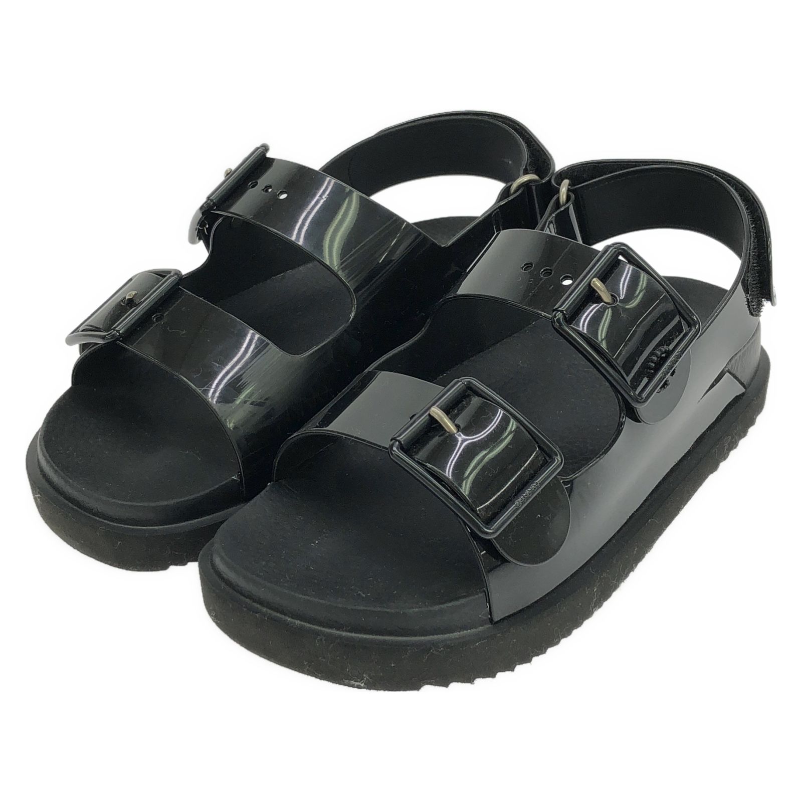 GUCCI ブラック レザー サンダル グッチ GUCCI サンダル サンダル ブラック ラバー 660243 サンダル