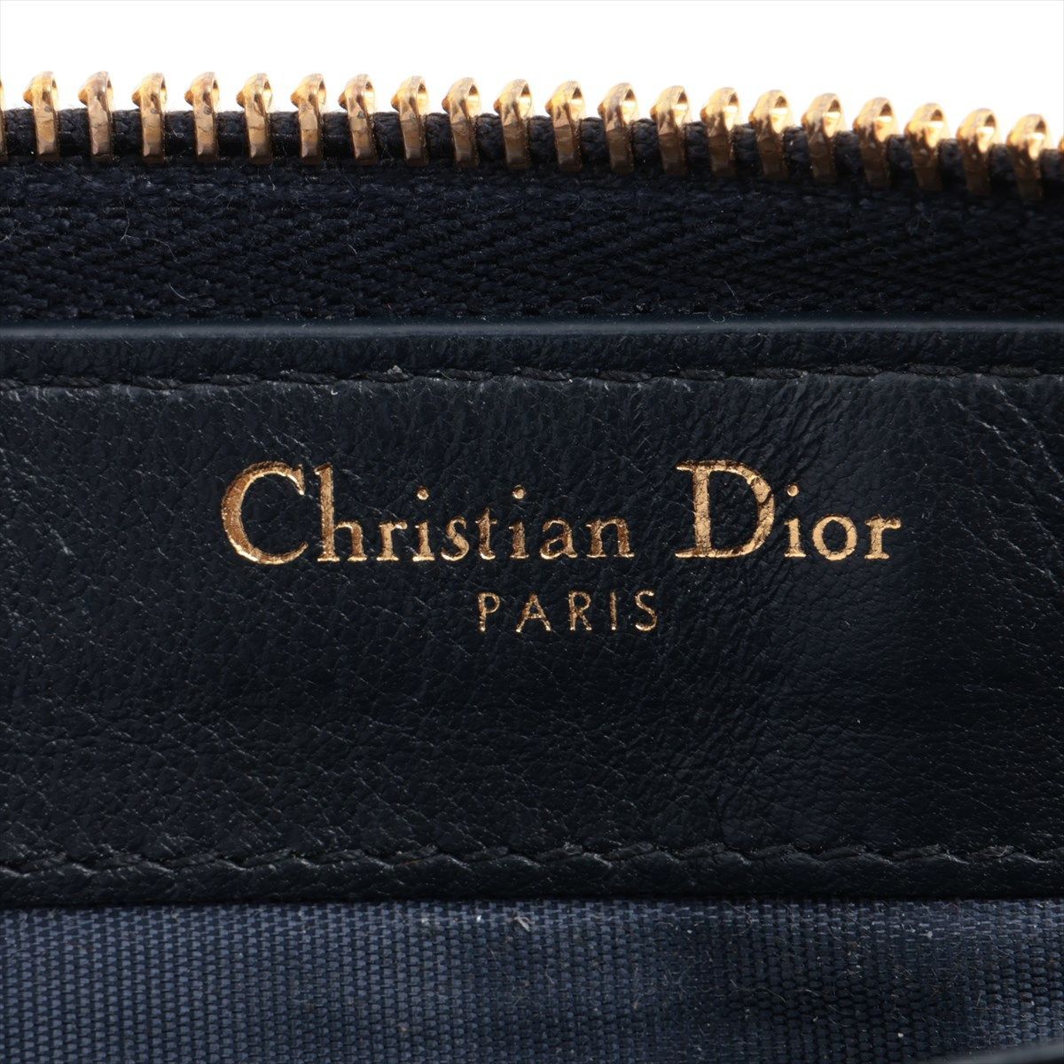 美品 Christian Dior(クリスチャンディオール) ディオール オブリーク ジャカード ウォレット 長財布 紺【中古】9086 - メルカリ