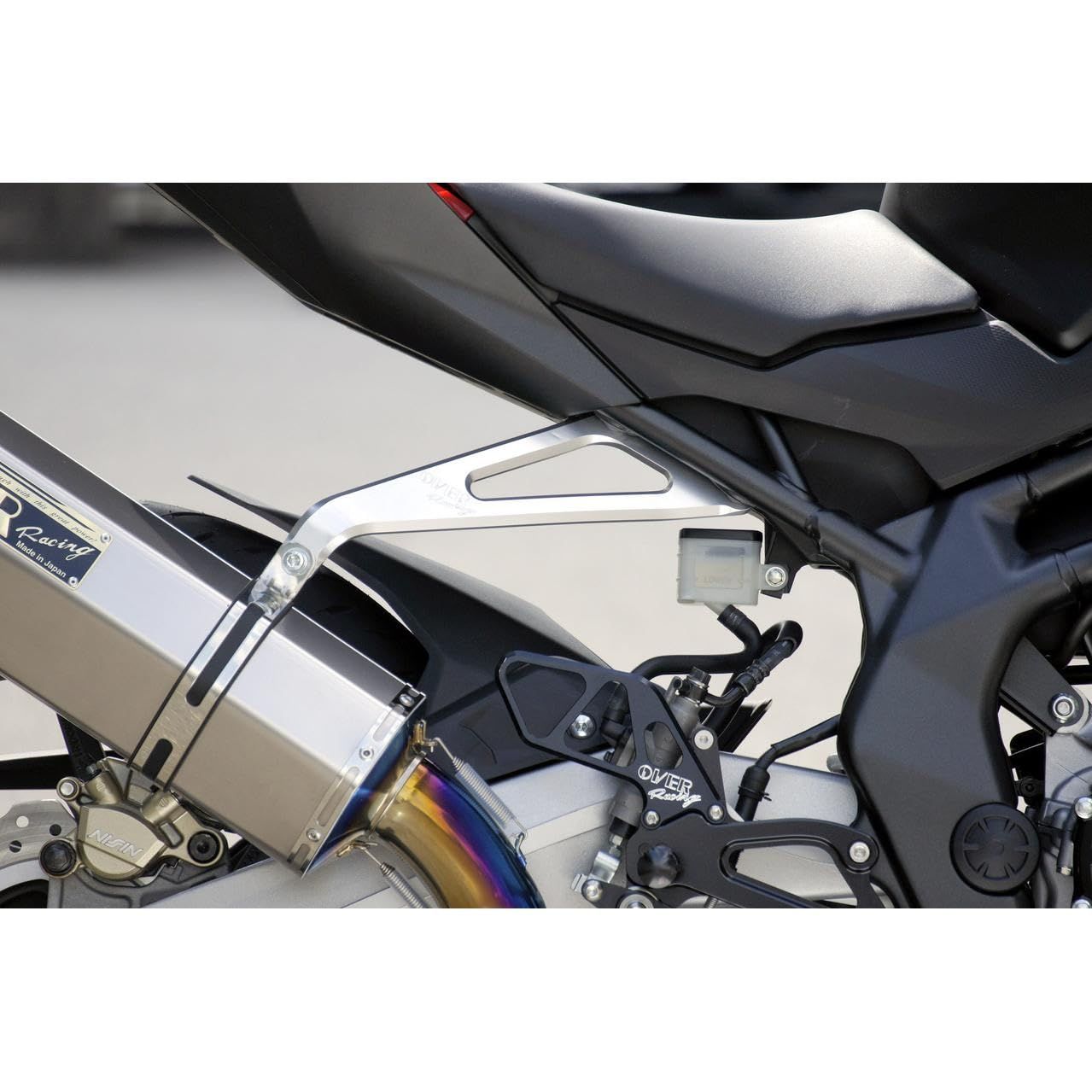 オーバーレーシング OVER RACING オーヴァーレーシング OVER Racing アルミビレットマフラーステー シルバー CBR250RR 36-02-01