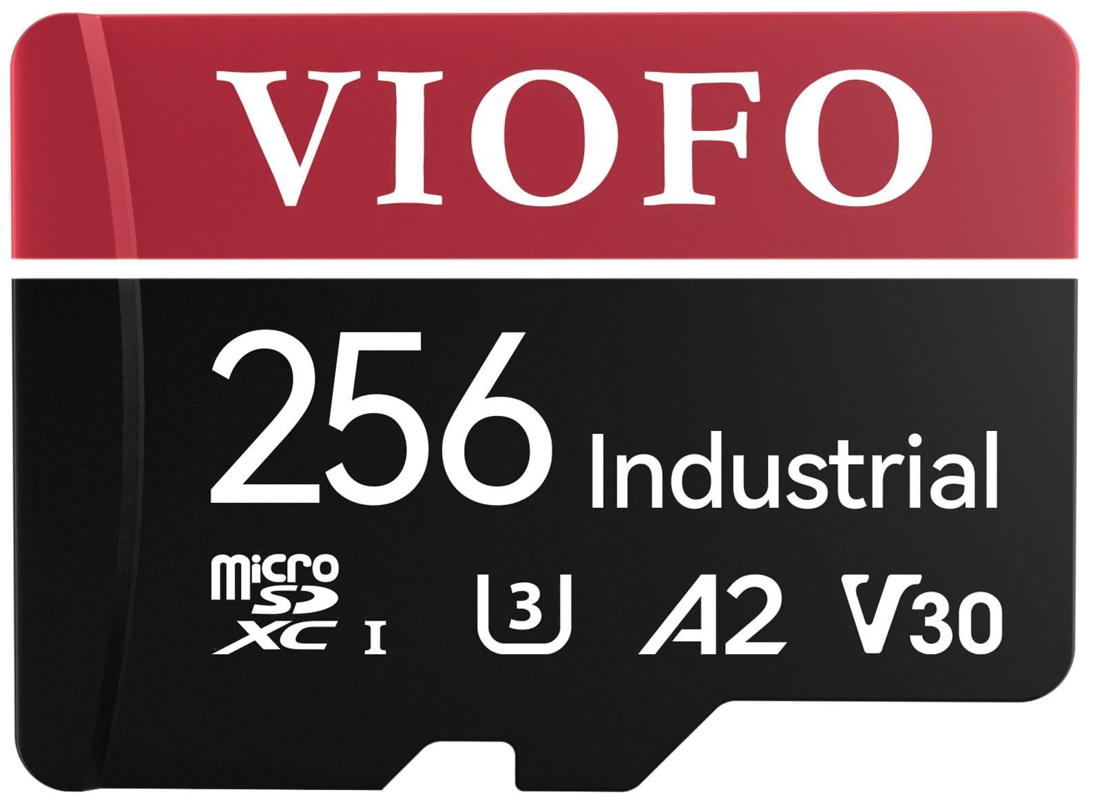 Size 256 VIOFO 256GB 産業等級の microSD カード U3 A2 V30 の高速記憶カード アダプター付き Ultra HD 4Kビデオ録画対応 256GB