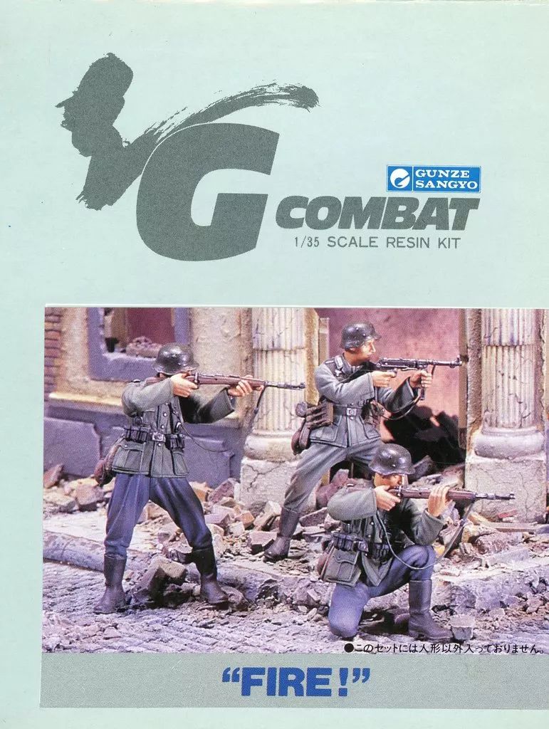 [Used] Plastic model 1/35 “FIRE!” (Set of 3) “G COMBAT” Resin Cast Kit [G-2005]