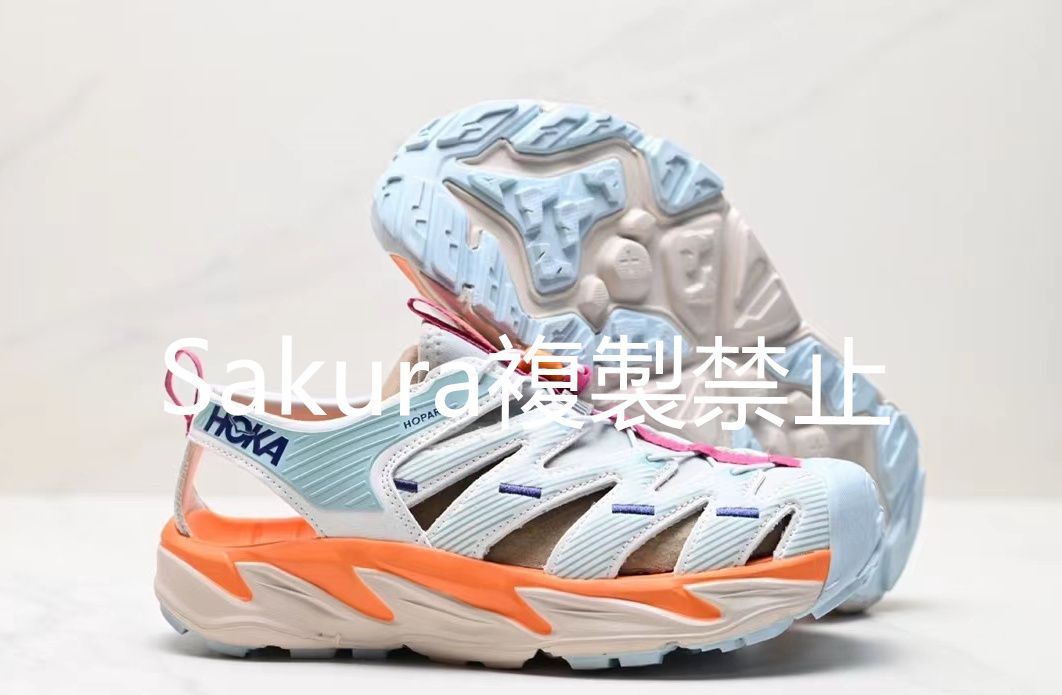 【新品】HOKA ONE ONE ホカオネオネ HOPARA ホパラ サンダル メンズ アウトドア レジャー  ブルーオレンジ