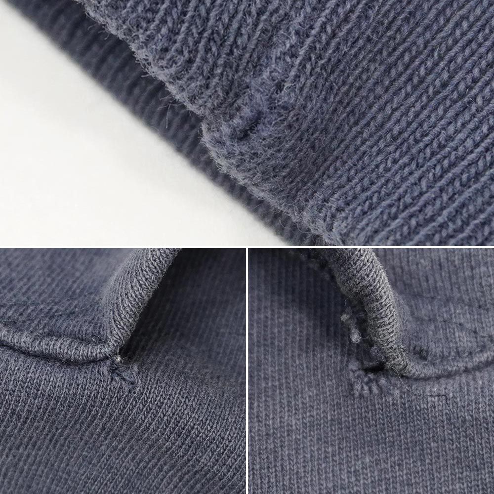 チャンピオン Champion 90s 90年代 リバースウィーブ スウェットパーカー NYAC ウイングフット フーディー USA製 刺繍タグ ヴィンテージ アメリカ 古着 メンズ パーカー ネイビー / 紺 L【中古】