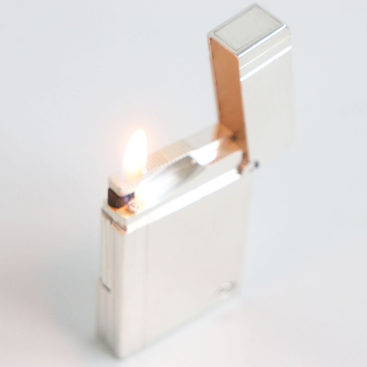 良品□S.T.Dupont/エステーデュポン ギャッツビー ストライプ柄