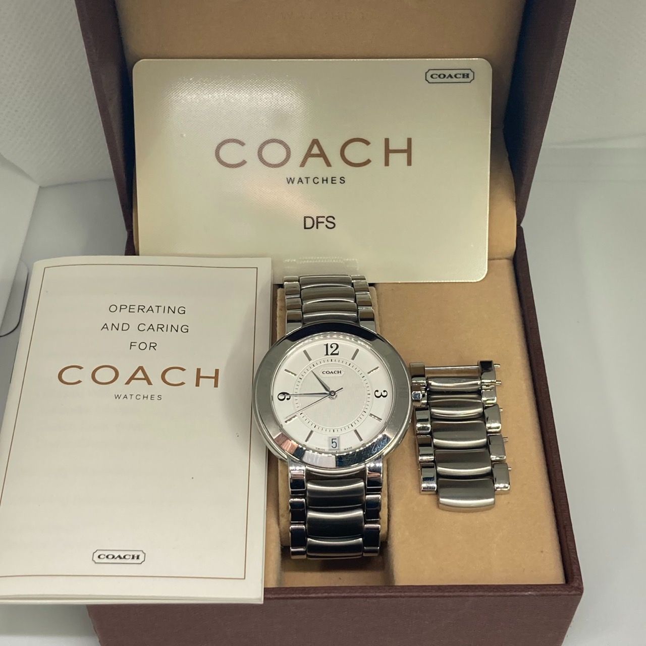 【美品/稼働品】COACH　コーチ　クォーツ/ユニセックス COACH】コーチ 腕時計 メンズ レディース - メルカリ