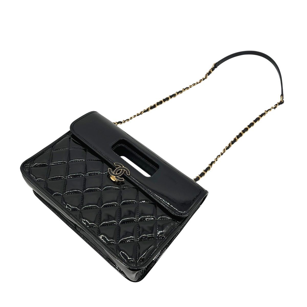 中古】 CHANEL シャネル トップハンドル ミニフラップバッグ AS4025 