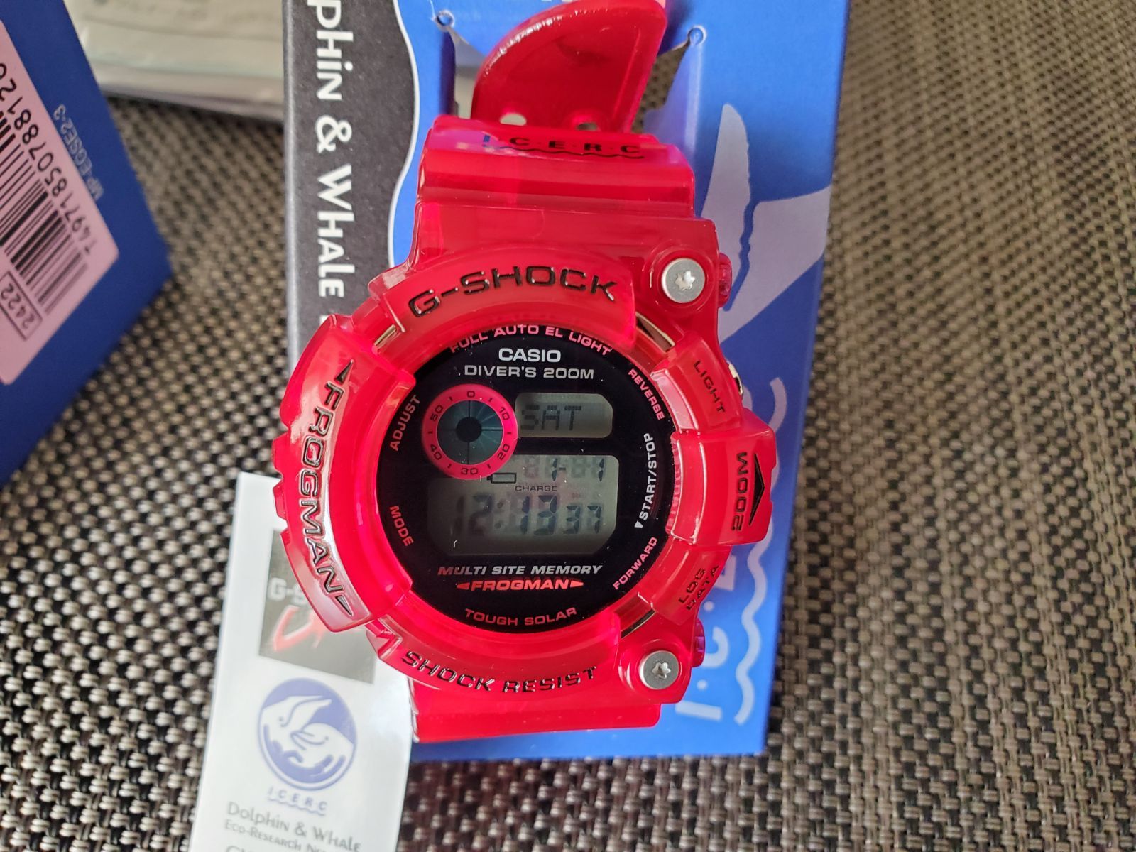 腕時計(デジタル)第3回イルクジ 国際イルカ・クジラ会議 FROGMAN GW-203K ソーラー