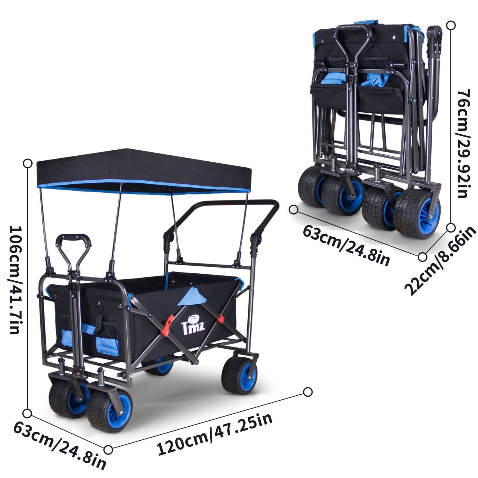 屋根付き アウトドアワゴン