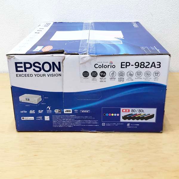 EPSON 【未使用】エプソン インクジェットプリンター 複合機 カラリオ Colorio A3プリント スキャン コピー EP-982A3 -  メルカリ