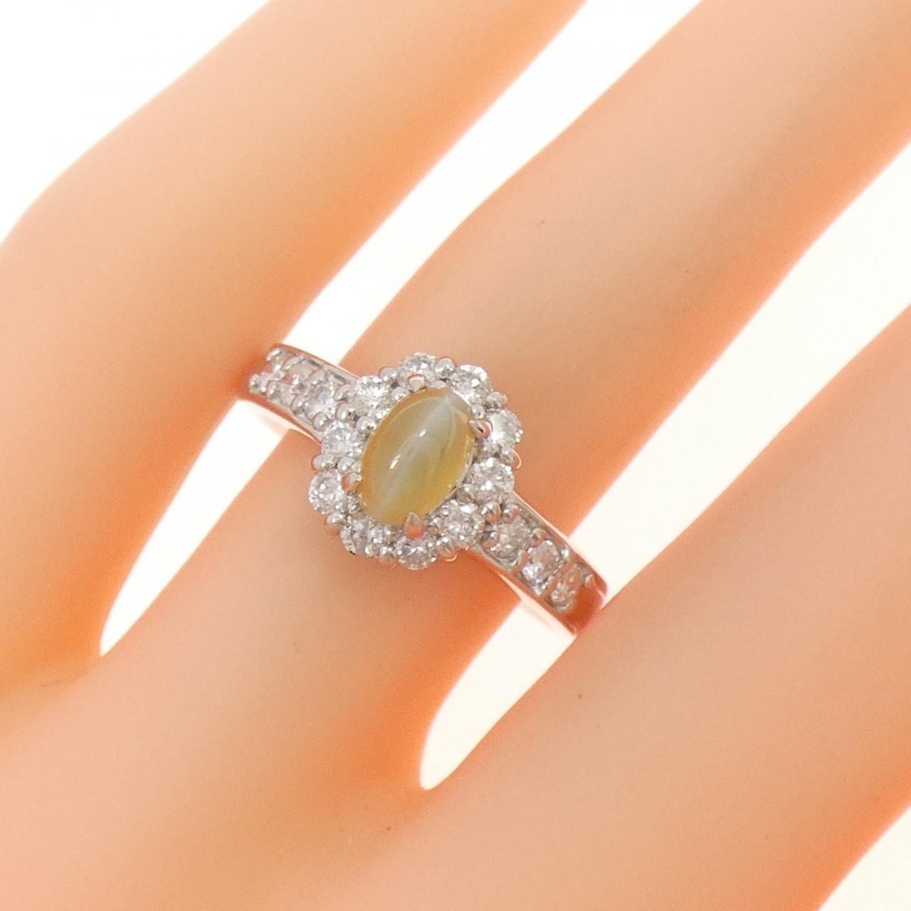 PT900 クリソベリルキャッツアイ リング 1.05CT - メルカリ 