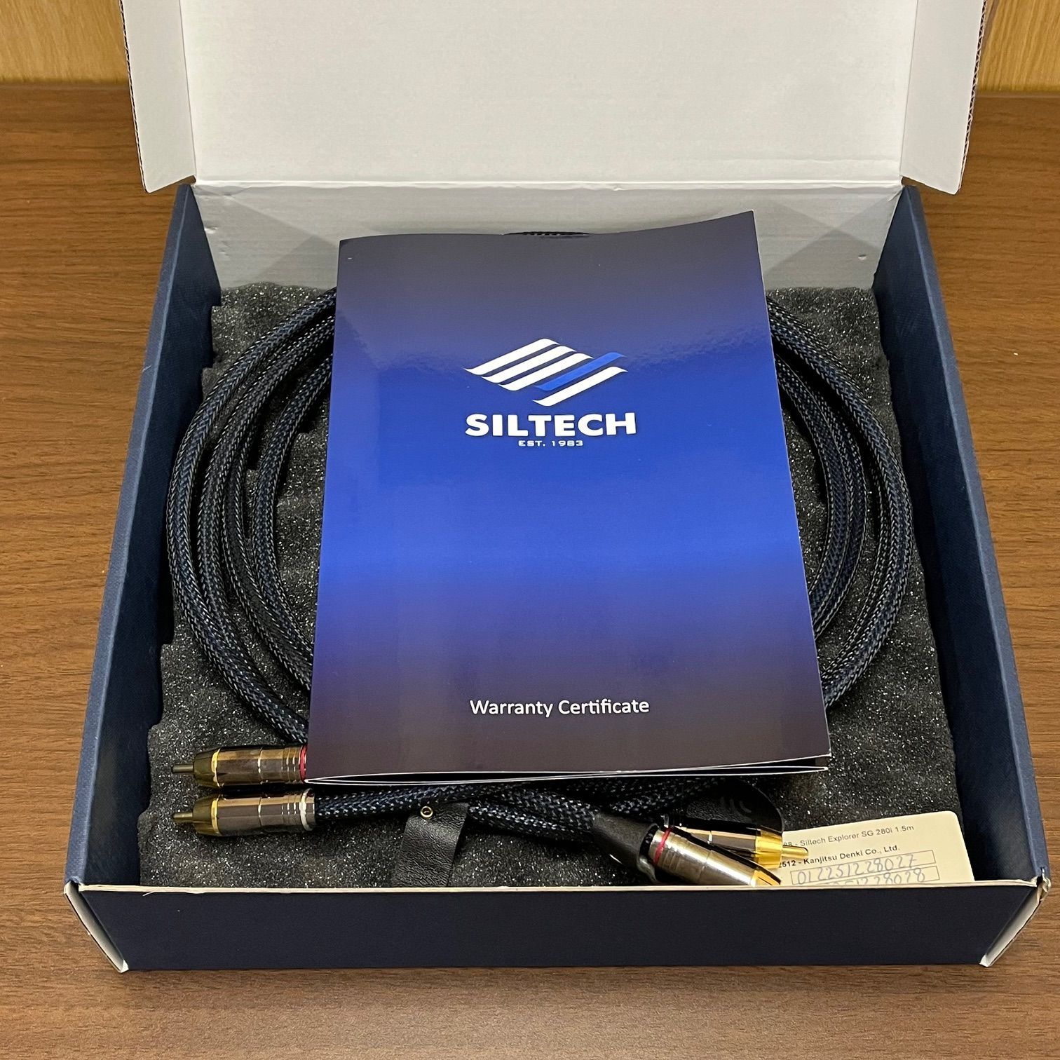  SILTECH RCAケーブル 1.5 m EXPLORE-SG-RCA 外装不良 ケーブル シールド オーディオ機器