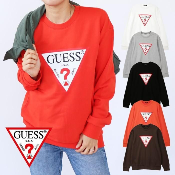 GUESS ゲス スウェットトレーナー レディース メンズ 男女兼用 ロゴ アメカジ ユニセックス ブランド MJ3K8465K GUESS ゲス スウェット トレーナー レディース メンズ 男女兼用