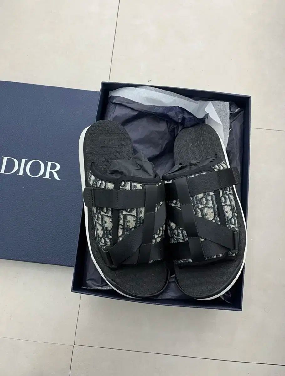 42 DIOR(ディオール) オブリーク ジャカード サンダル 42 サイズ DIOR