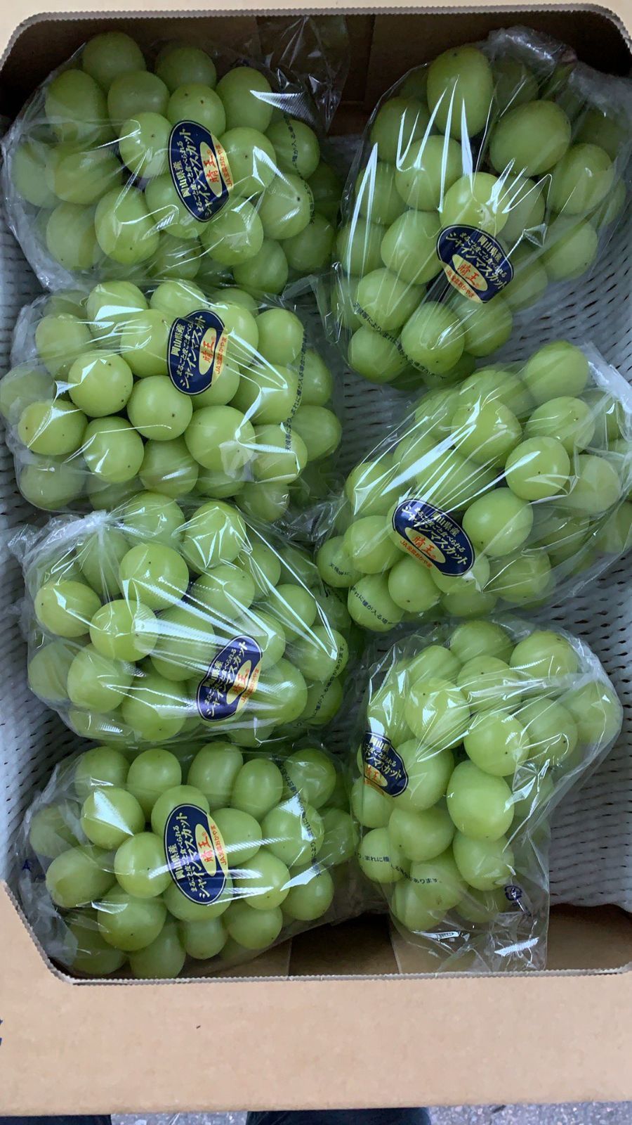 岡山県産晴王 シャインマスカット 7房 約5kg 秀品 冷蔵便発送