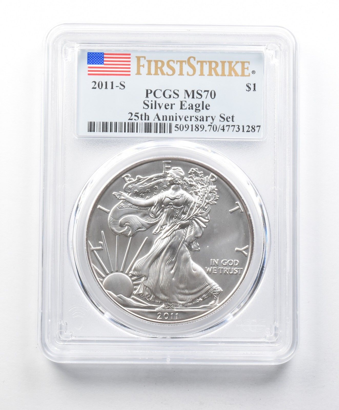 MS70 2011-S アメリカンシルバーイーグル 25周年記念セット FS PCGS