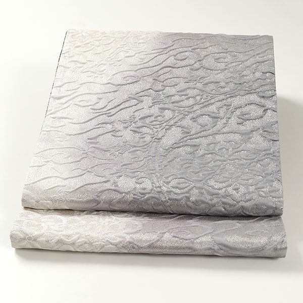 ofa2571 西陣 華翔苑 藤本仁 ふくれ織 二図 双図 全通 袋帯 長尺 お  