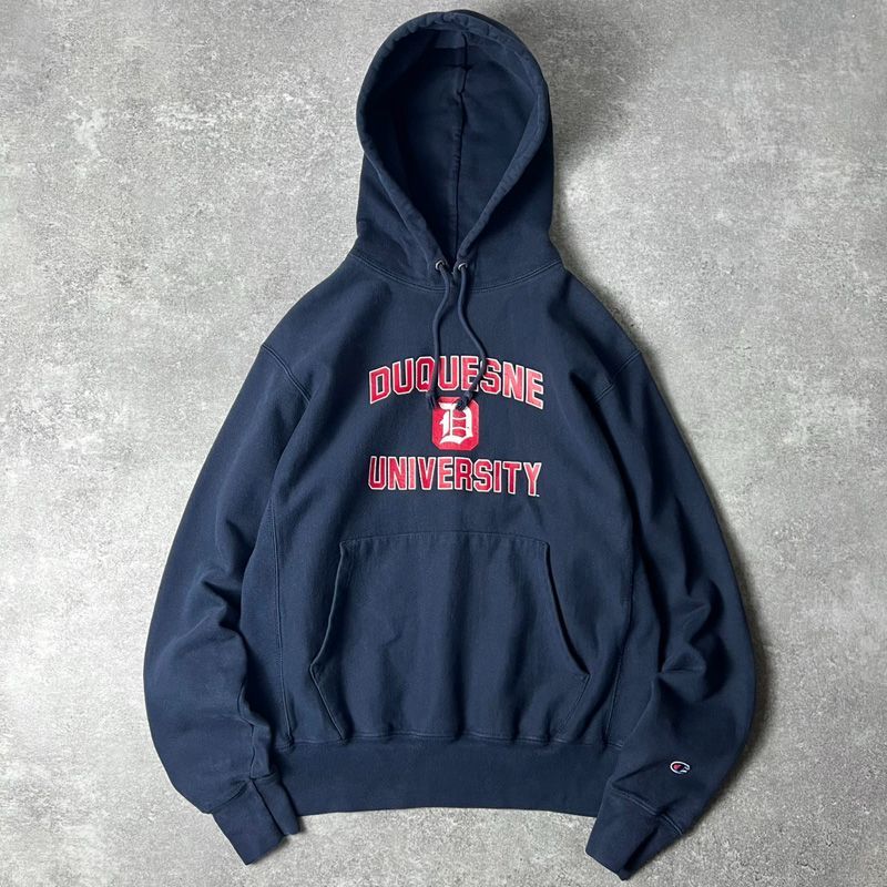 champion リバースウィーブ 単色タグ 紺 復刻 XL チャンピオン